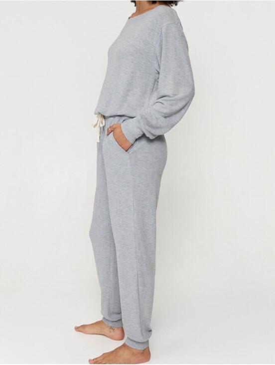 Spiritual Gangster Pants - SPIRITUAL GANGSTER gray sweatshirt jumpsuit sz XL NWT